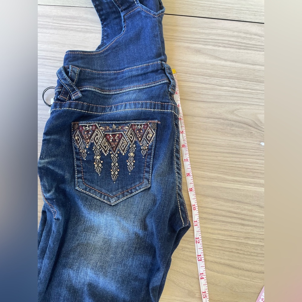 Grace Denim Blue Women's Overalls - Picture 6 of 14